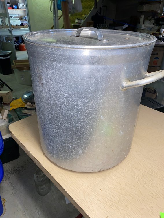 Aluminum Stock Pot with Lid, Strainer Basket, and Pot