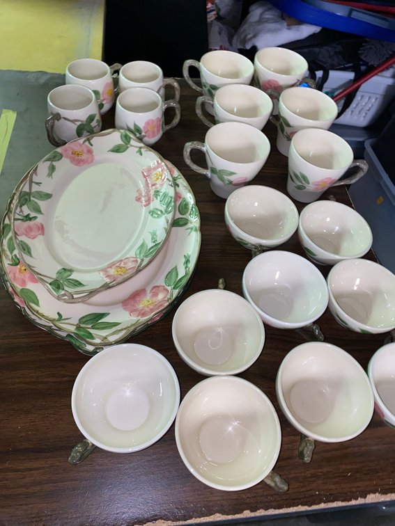 Franciscan Ceramic Platters, Cups, and Plates