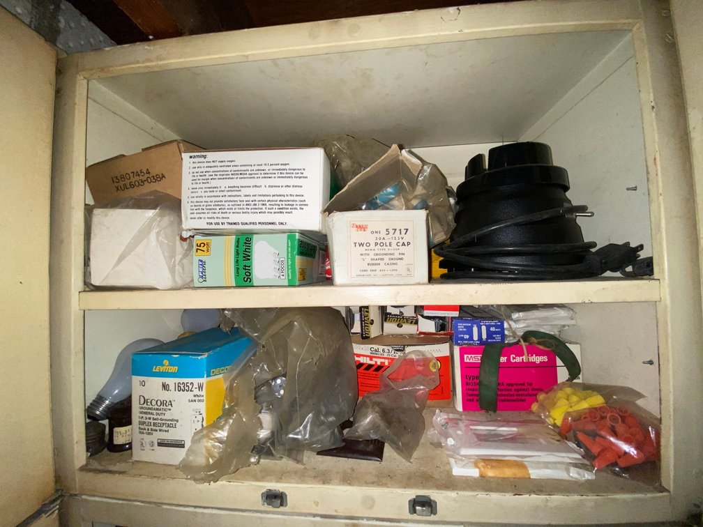 Contents of Cabinet Shelves