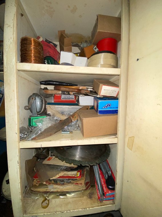 Contents of Metal Cabinet