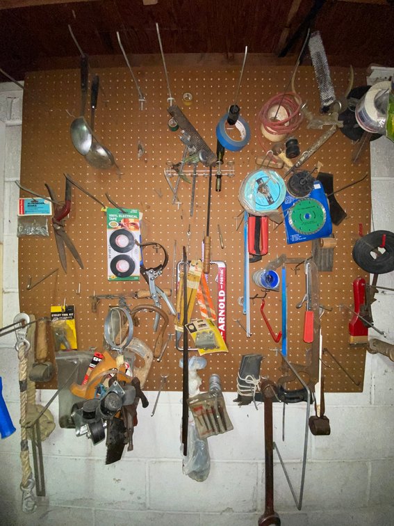 Hand Saws, Wrenches, Files, Pegboard Hooks, and More