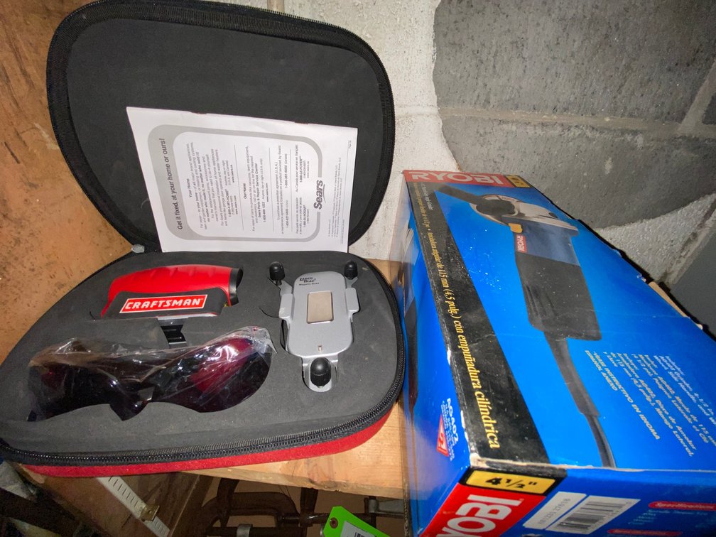 Laser Level Set and Angle Grinder