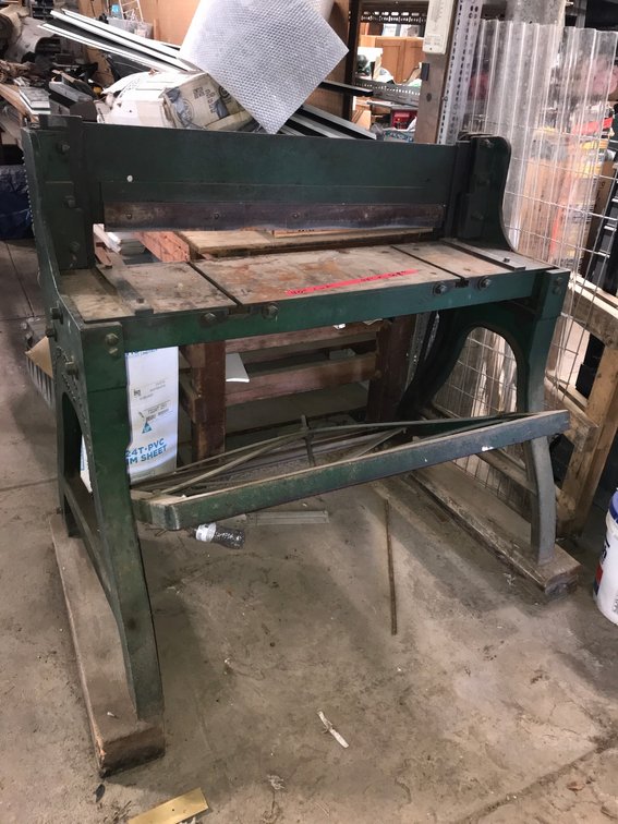 Ewert and Kutscheid Manufacturing Company, Chicago, 48" x 48" metal sheer
