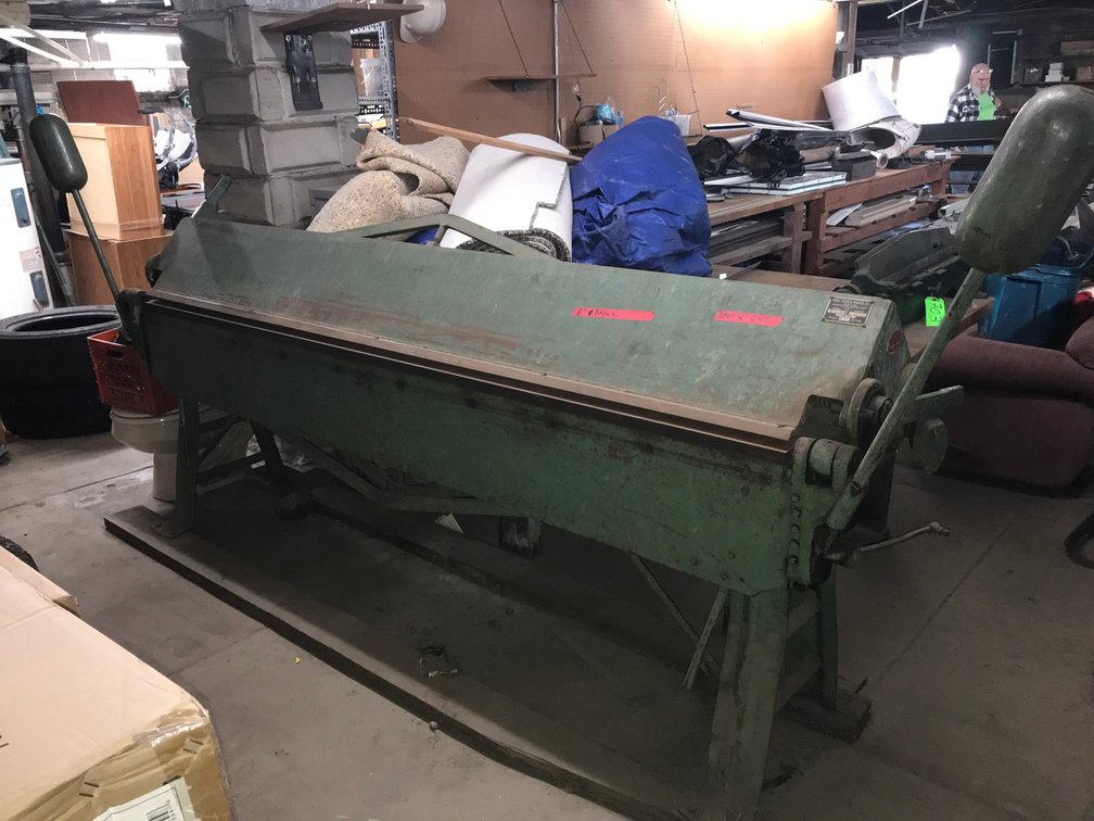 Peck, Stow & Wilcox Co. 8' bed metal brake
