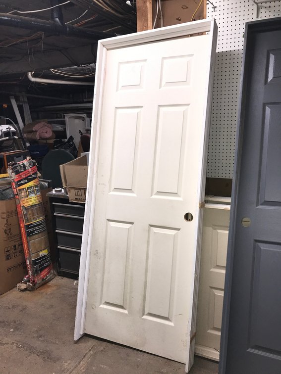 30" Interior left hand swing door