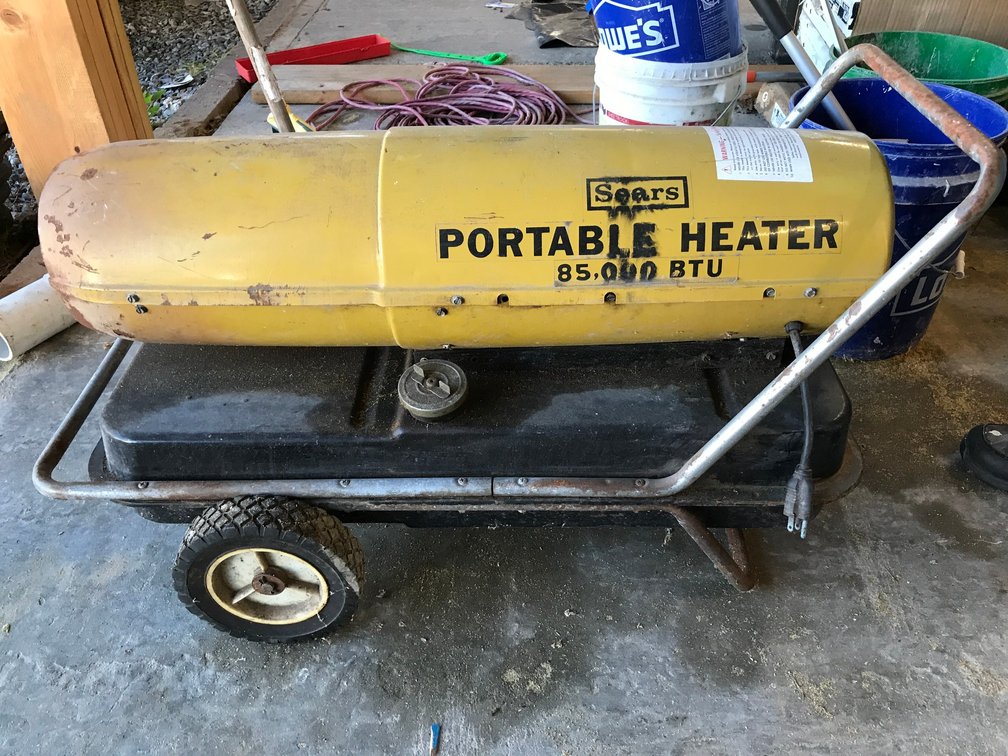 Sears portable torpedo heater-85,000 BTU