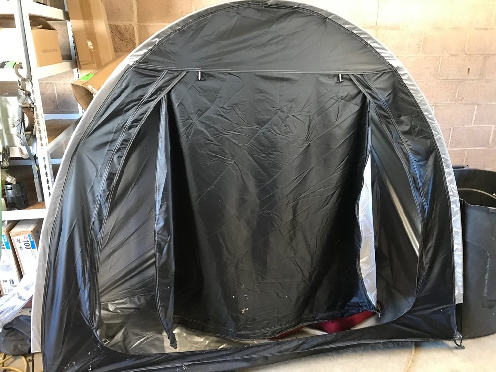 Bicycle storage tent