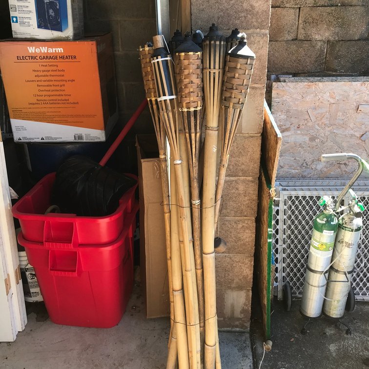 Group of Tiki torches