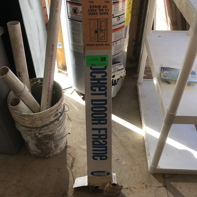 Pocket door frame in box