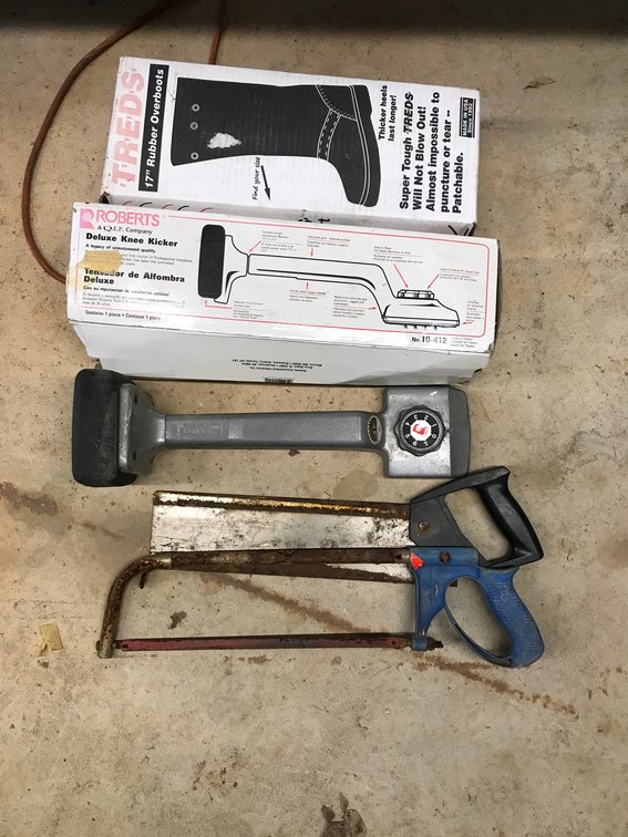 Saws, carpet kicker