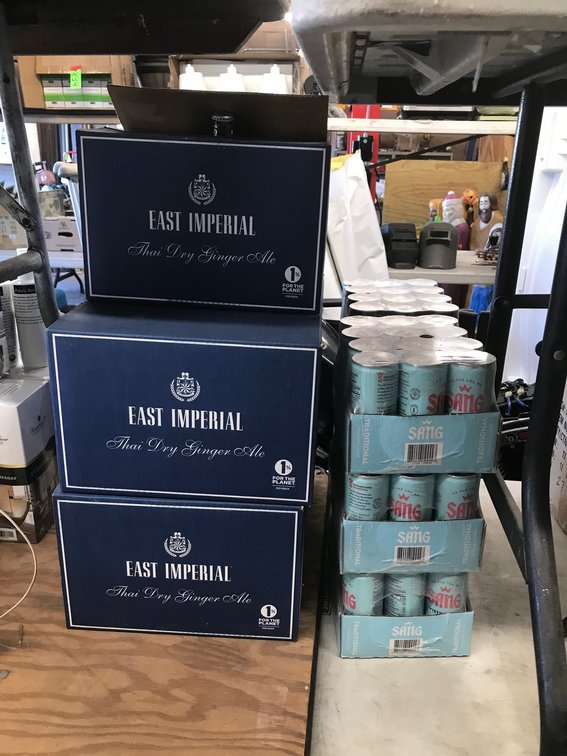 East Imperial Thai Dry ginger ale, Sang Vietnamese coffee