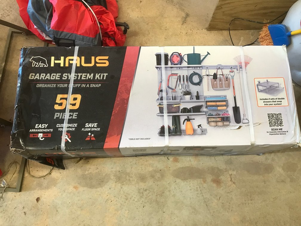 Haus garage system kit organizer
