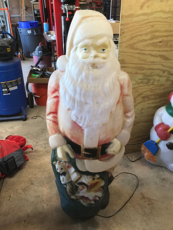 48" Tall lighted Santa Claus blow mold