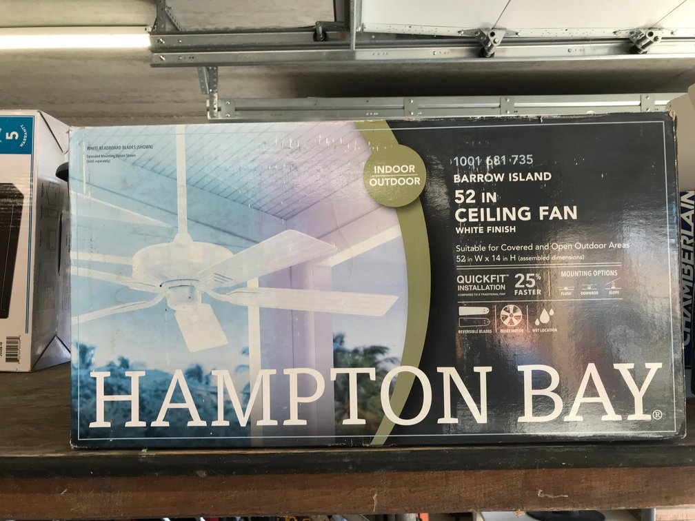Hampton Bay 52" ceiling fan