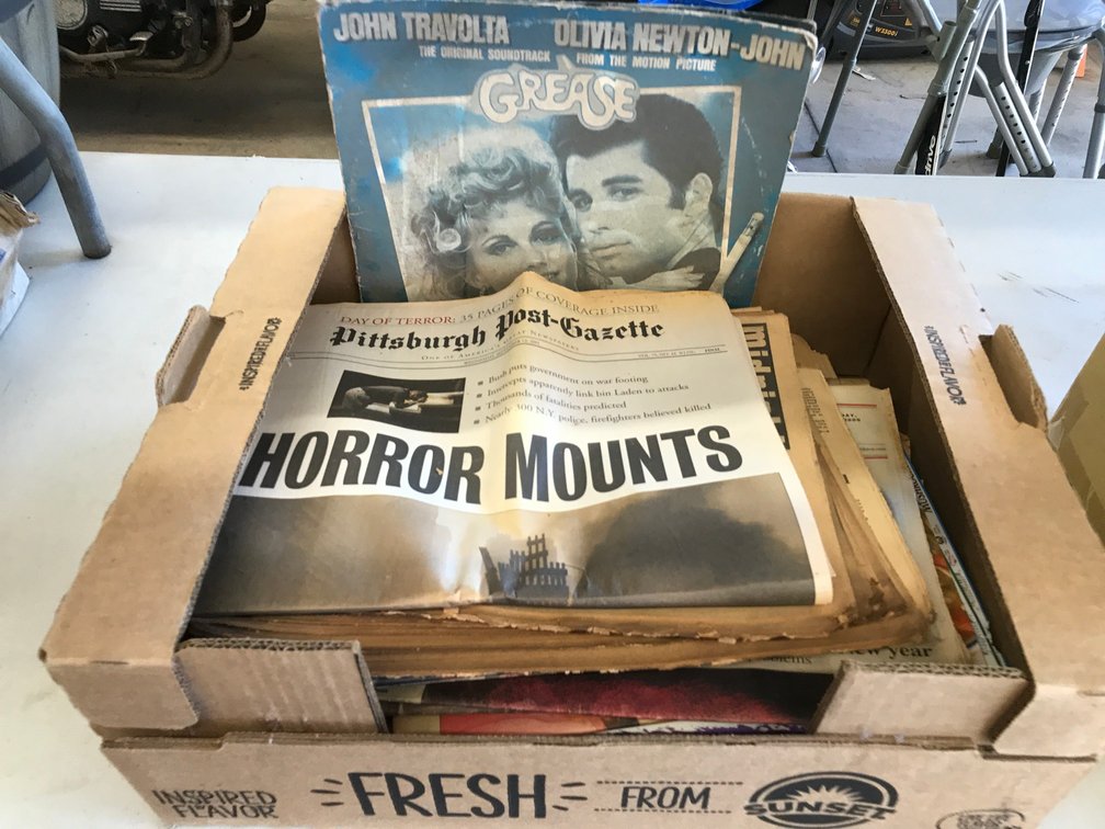 Pittsburgh Post Gazette from September 12, 2001, 1977 and 1978 tabloids