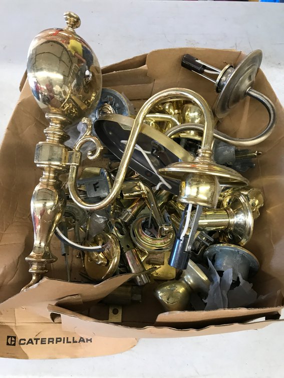 Door handles, light fixtures
