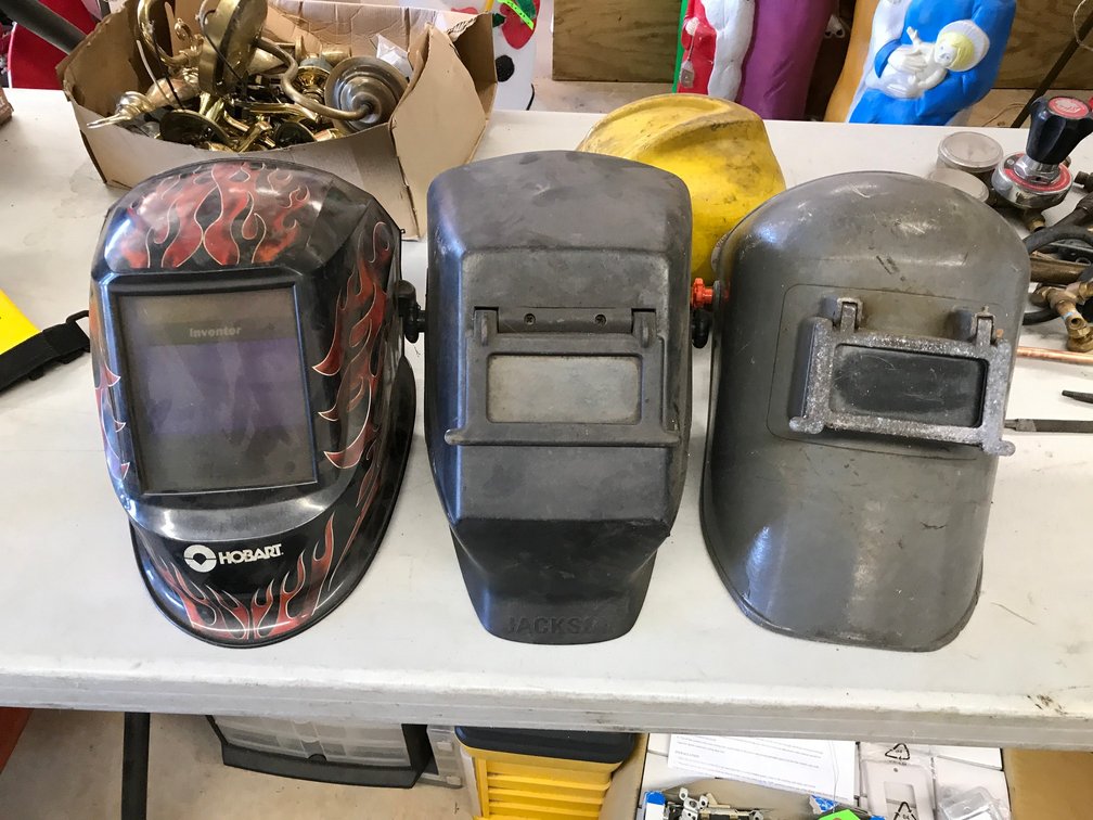 3 Welding helmets
