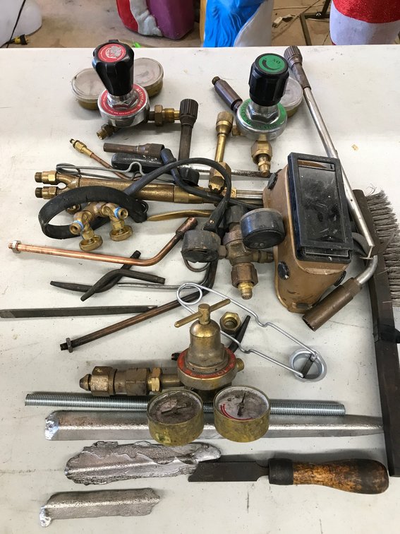 Regulators, torches, torch heads, other welding supplies