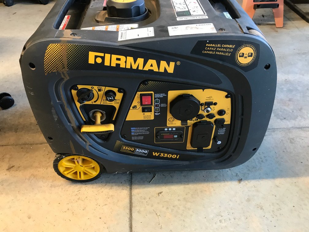 Firman W3300I model 3000 watt portable generator