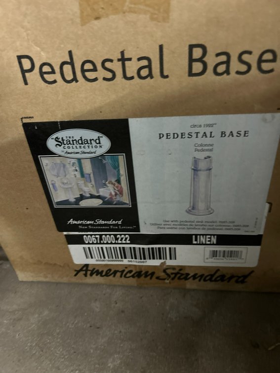 Oval Pedestal Sink