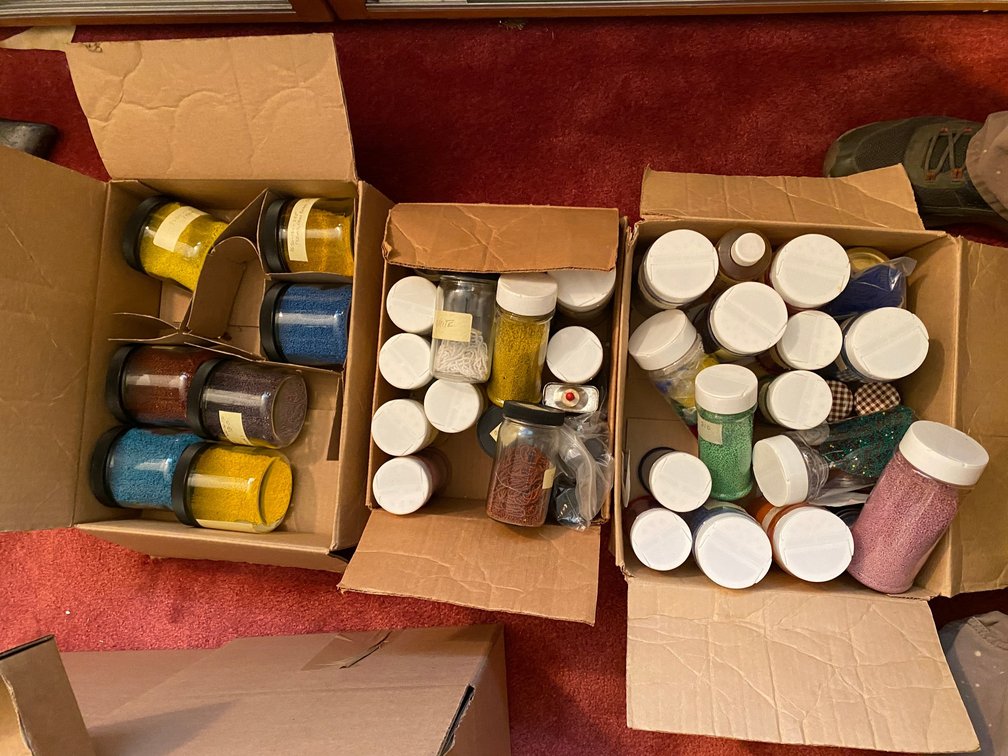 Three Boxes of Assorted Beads