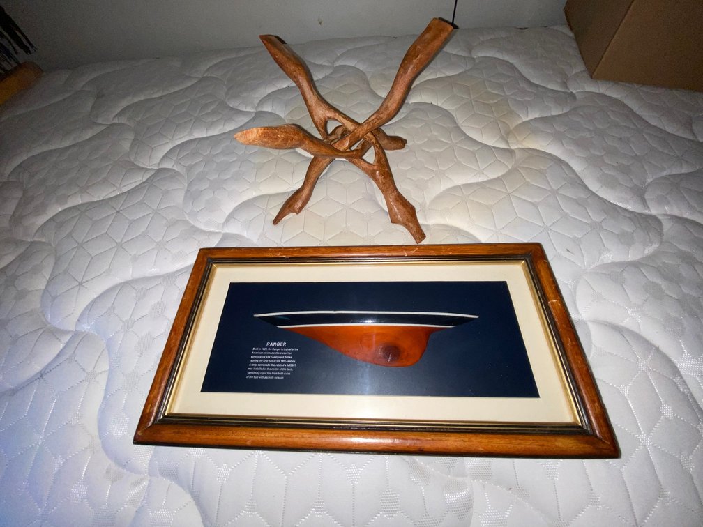 Framed U.S. Revenue Cutter “Ranger” Half-Hull Model