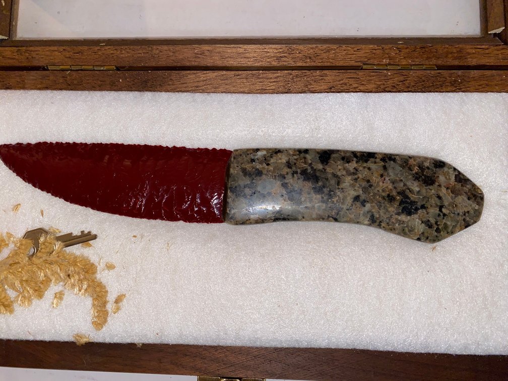 Stone Blade with Handmade Handle