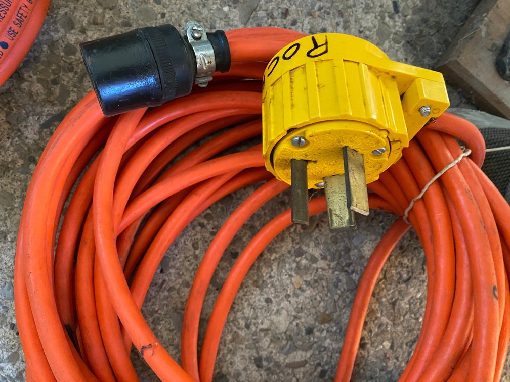 Heavy-Duty Extension Cord and Air Hose