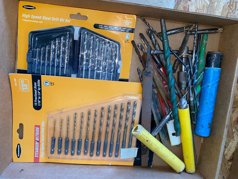Drill Bit Sets, Taps, Metal File, and More