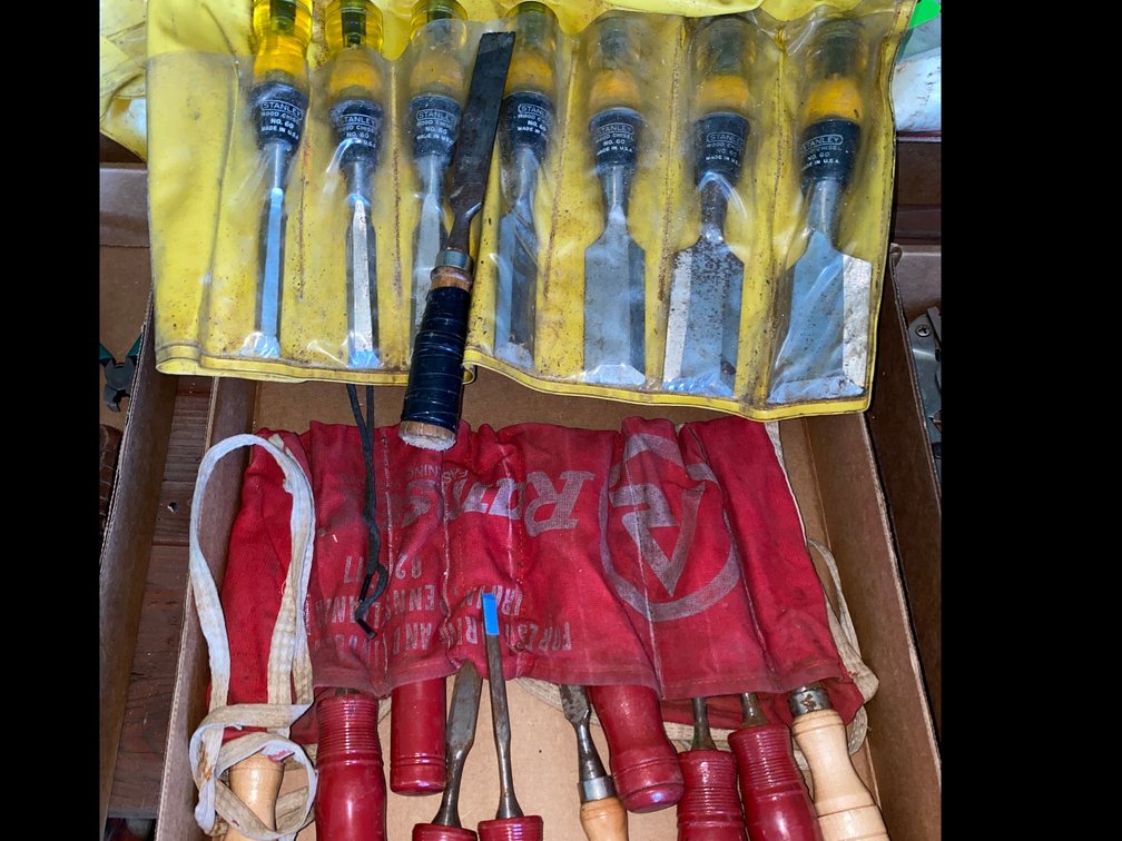 Wood Chisels in Tool Rolls