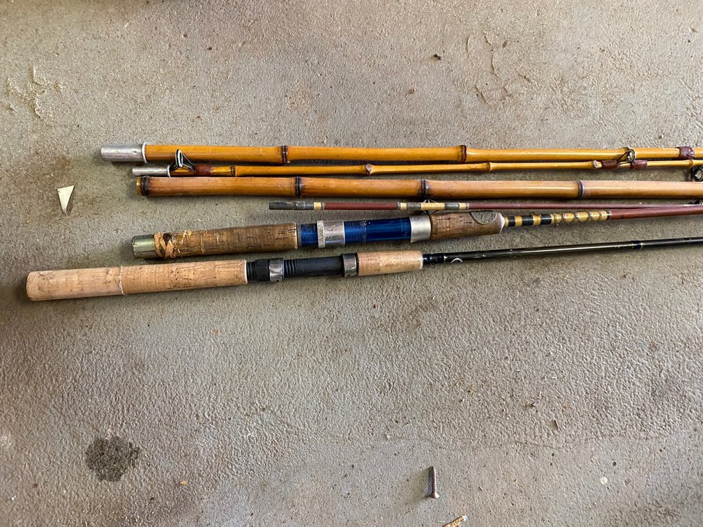 Bamboo and Composite Fishing Rod Sections