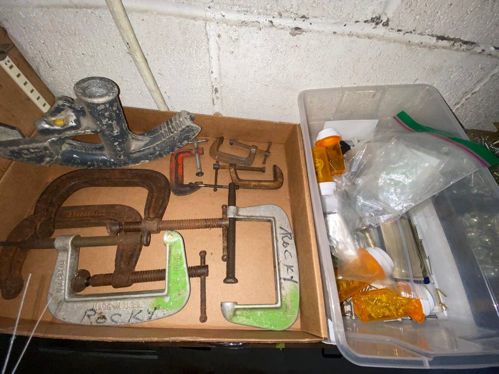 C-Clamps, Conduit Bender Head, and Hardware