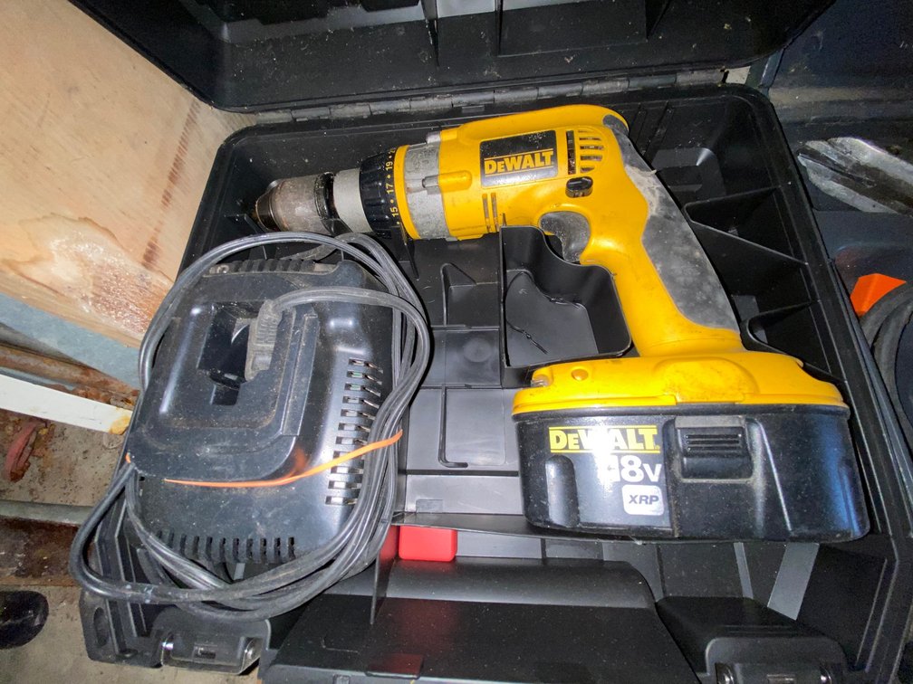 DeWalt Cordless Drill with Battery, Charger, and Case