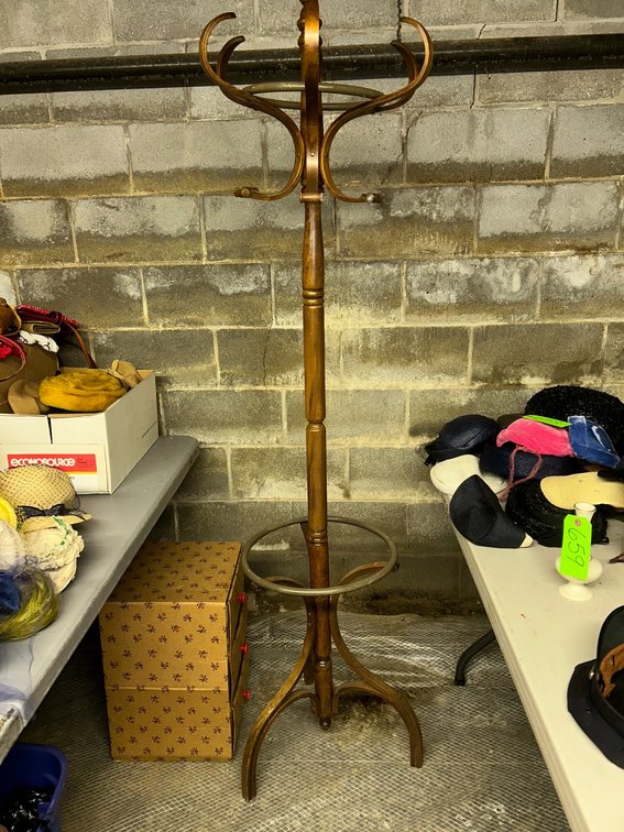 Hall tree, storage box