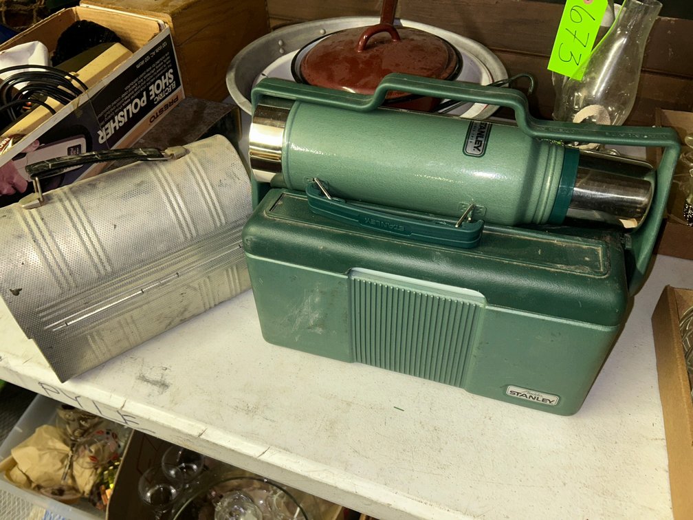 Aluminum lunchbox, Stanley thermos with lunchbox