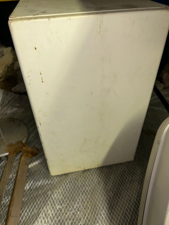 Vintage metal wall mount kitchen cabinet
