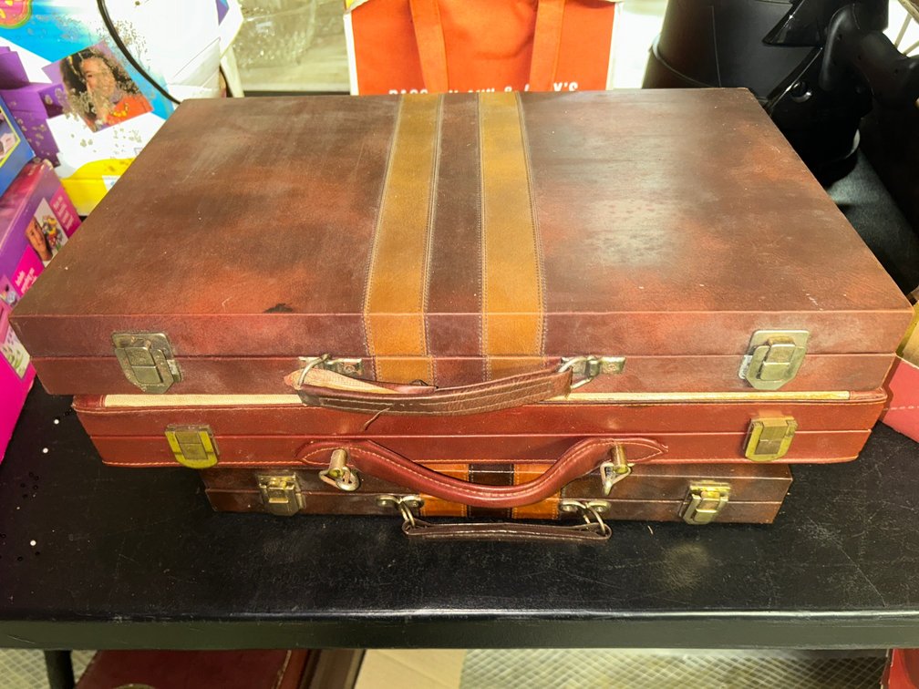 Backgammon games in cases