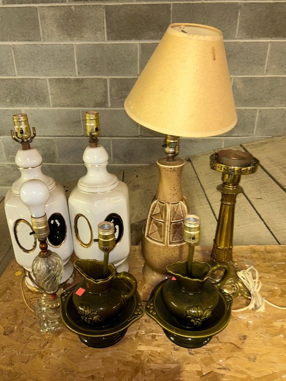 Group of lamps-1 mid-century