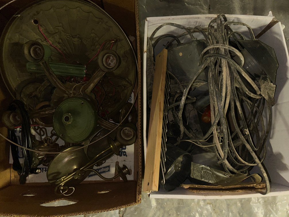 Antique and other ceiling lights