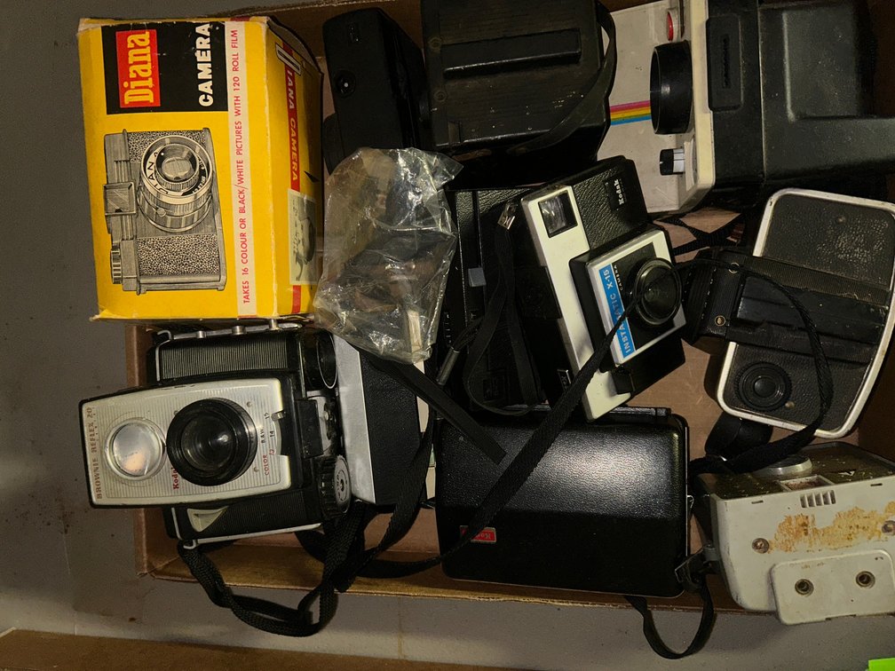 Herco Imperial 620 Snap Shot camera, Brownie Reflex 20 camera, Tower Skipper camera