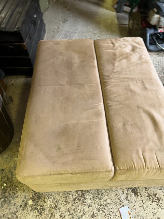 Ottoman with hidden twin size bed sleeper