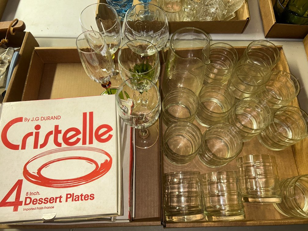 Cristelle clear glassware