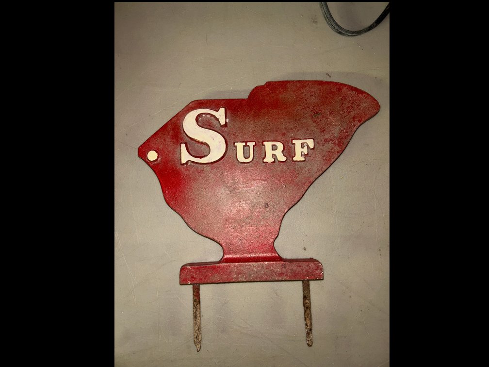 Metal South Carolina surf sign