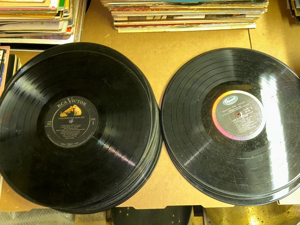 LPs and several 45s