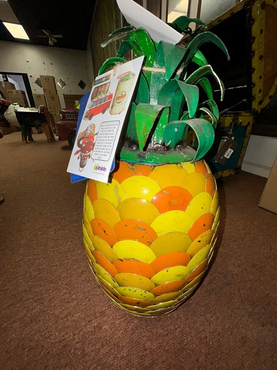 Outdoor art-Think Outside Brand-Chilled Pineapple-model #E40301-cold drink cooler