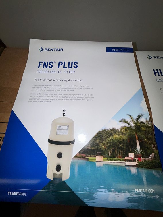 Pool filter-Pentair FNS Plus 36 DE, filter model #180007-Pentair Hi-flow DE valve-model #261142