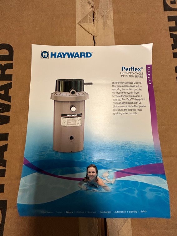 Hayward Perflex extended cycle DE filter, model #EC65A