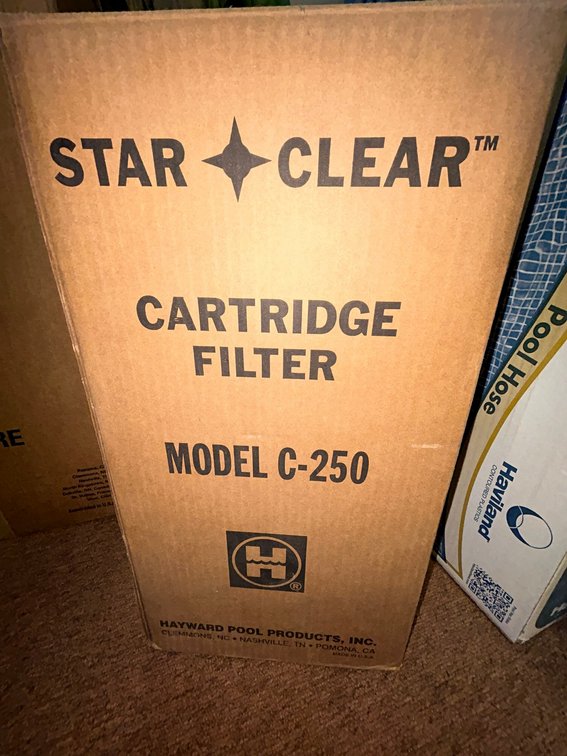 Hayward Star Clear cartridge filter 25 square foot-model #C250
