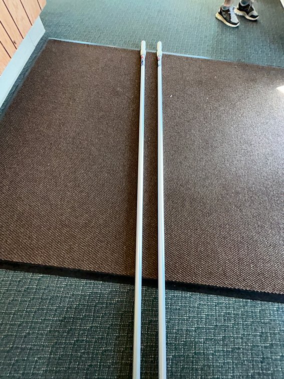 Skimlite aluminum telescopic pole-nylon outside lock-8'5" to 15'10"-model #5008-made in USA-total of 2