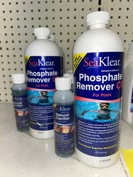 Sea Klear phosphate remover CR1-1 quart  bottle with bonus clarifier-total of 7
